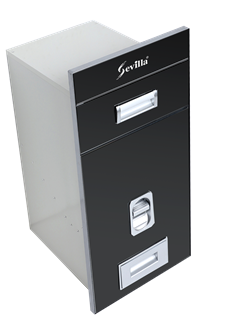 Thùng gạo mặt gương D3