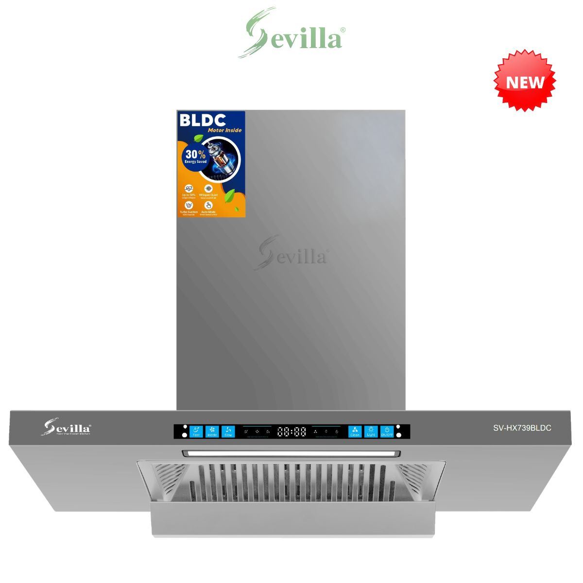 Máy hút khói khử mùi cao cấp SV-HX739BLDC
