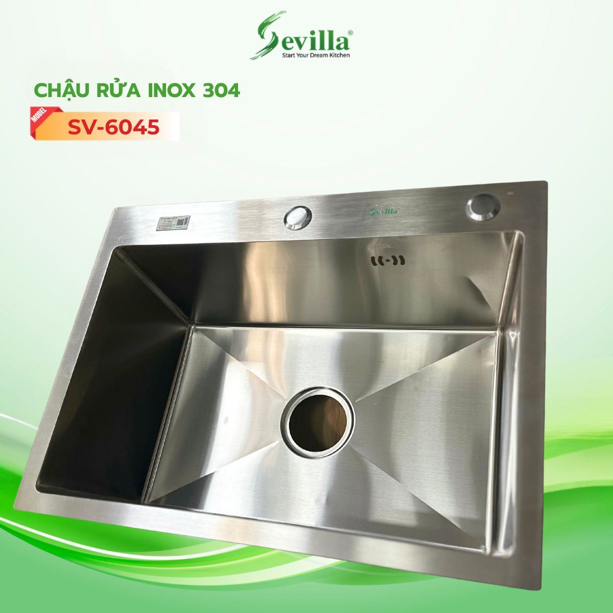 Chậu 1 hố SV-6045